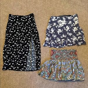3 skirts (sold as a set)